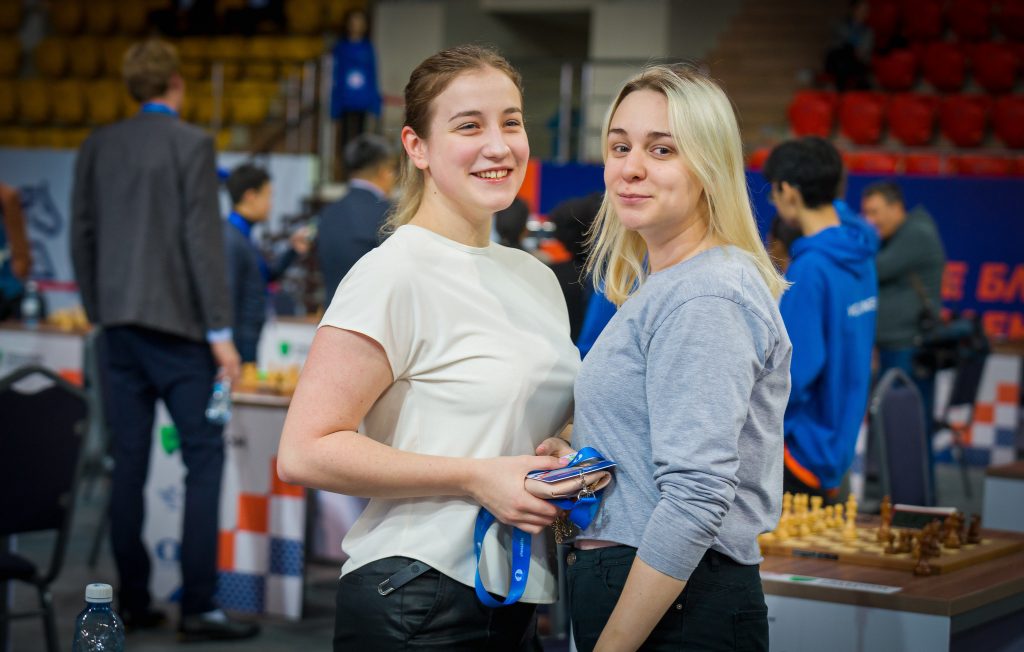 Olga Badelka and Alina Bivol