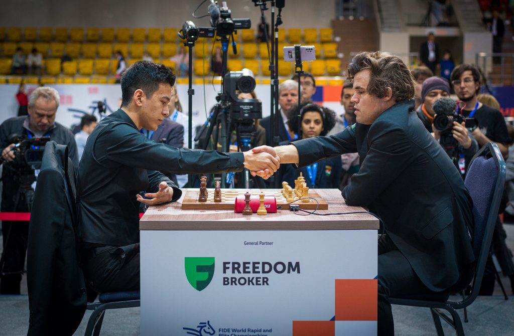 International Chess Federation on X: Magnus Carlsen is the 2022 FIDE World  Blitz Champion! #RapidBlitz 🔥 Magnus leaves Almaty as the World Chess  Champion in Classical, Rapid and Blitz! Congratulations! 👏 📷